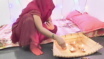 Dipawali-Fejring Bliver Til En Hed Sexsession Med Indisk Kæreste