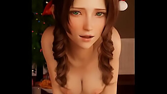 ก้นใหญ่และหน้าอกเล็กของ Aerith ในท่า Cowgirl Pov