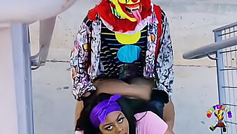 Juicy Tee'S Big Tits Bounce As She'S Fucked By Gibby The Clown