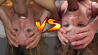 Rough And Hardcore: Petite Girls Eveline Dellai And Sabrina Spice In A Showdown