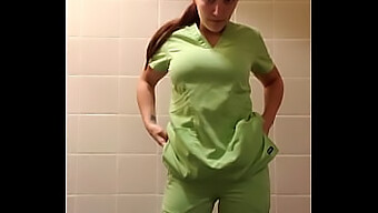 Secretly Cumming In My Scrubs: A Hot And Horny Redhead'S Scrubs