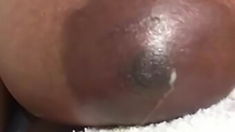 Big Black Nipples Ooze In This Video