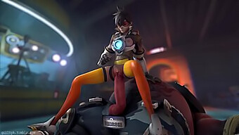 Watch Tracer And Roadhog In This Animated And Sound Porn Video