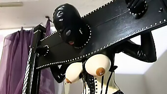 Lesbians In Bdsm Gear: Big Boobs And Handjob Action