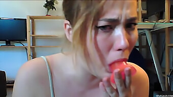 Intense Dildoing And Gagging With A Sex Toy