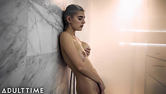 Solo Masturbation With Eva Elfie In The Shower